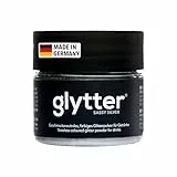 Glytter Glitzerpulver für Getränke (Silber) - essbarer Glitzer für Drinks & Flüssigkeiten, für Likör, Sekt, Cocktails - trinkbares & geschmacksneutrales - Glitzerpuder, Glitzer-Staub