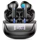 Donerton Bluetooth Kopfhörer, Bluetooth 5.4 Stereo HiFi Kopfhörer mit 4 HD Mic, Wireless Kopfhörer 45 Stunden LED Display, in Ear Kopfhörer Bluetooth-99