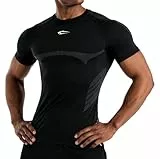 SMILODOX Herren Kompressionsshirt Carnos, Muskelbetontes T-Shirt, Enganliegendes Fitness Shirt, Seamless & Atmungsaktives Trainingshirt mit Body Mapping & feuchtigkeitsregulierung, Gym & Workout
