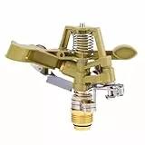 1 Stück 1/2 Zoll Messing Schlagsprinkler, Garten Sprinkler Aus Metall, Robuster Sprinklerkopf Mit Düsen, Einstellbar 0-360 Grad Bewässerung Sprinkler Für Hof, Rasen Und Gras Bewässerung
