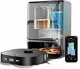 Eureka J12 Ultra DE Saug- & Wischroboter + All-in-One Station (KI-3D-Hinderniserkennung, intelligente Haustierumgehung, Auto Teppicherkennung, ideal gegen Tierhaare, App- & Sprachsteuerung) schwarz