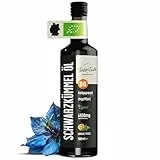 TIMBER TASTE® Schwarzkümmelöl Bio Kaltgepresst - ägyptisches Nigella Sativa Öl ungefiltert | Thymochinon-reich, naturbelassen & 100% vegan | Premium Black Seed Oil Pur | Schwarzkümmelöl 500ml