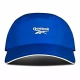 Reebok Laufmütze, Herren, Damen, Performance, athletisch, leicht, schnell trocknend, Sonnenschutz, reflektierend, recycelte Materialien, Blau