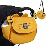 Sunveno Katze Windel Tasche große Kapazität Mama Reisetasche Mutterschaft Universal Baby Kinderwagen Taschen Organizer (Gelb)