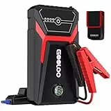 GOOLOO GE1500 Starthilfe Powerbank, 1500A Spitze Starthilfe,Supersafe 12V Auto Batterie Booster,Tragbare Auto Starthilfe mid Intelligentes Starthilfekabel,Geeignet für 6.0L Benzin und 4.0L Diesel
