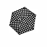 reisenthel umbrella pocket mini dots white – Extrem leichter und flacher Taschenschirm aus recycelten PET-Flaschen – Mit großem Schirmdach