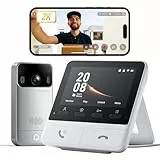 SwitchBot WLAN Türklingel mit Kamera, 2K Video Türklingel mit 4,3 Zoll Farbbildschirm, Smart Türklingel Kamera mit 165° Weitwinkel, 5000 mAh, Zwei-Wege-Audio, Kompatibel mit Alexa