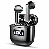 Bluetooth 5.3 Kopfhörer Kabellos Bluetooth Kopfhörer In Ear mit ENC 4 Mics, In-ear Ohrhörer Bluetooth mit LED Digitalanzeige, HiFi Stereoklang, IP7 Wasserdicht, 25 std Spielzeit für Arbeit und Reisen