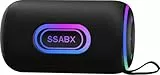 taopodo Tragbarer Bluetooth, Bluetooth 5.4-Lautsprecher, 30W Dual-Lautsprecher, Tiefbass, 30H Spielzeit, Schwarz