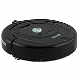 H.Koenig SWR32 Staubsaugerroboter/Roboterstaubsauger/Raumerkennung / 90 Minuten Akkulaufzeit/virtuelle Wand/Fernbedienung/schwarz