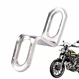 Motorrad-Auspuff-Montagehalterung, Motorrad-Auspuffrohr-Halterung, Schalldämpfer-Auspuffhalterung, Z-Stützständergelenk für Motorrad, Edelstahl, silberfarben, für die meisten Motorräder