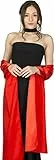 BlackButterfly Satin Hochzeit Brautjungfer Abschlussball stahlen Schärpe Schalverpackung Schal (Rot, Einheitsgröße)