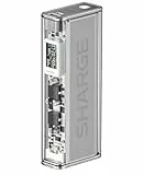 SHARGE EK 140 Power Bank, externer Akku, tragbar, 20.000 mAh, 140 W, mit transparentem Display, Smart-Display, USB-C-Anschlüssen, USB-A, Schnellladegerät für Laptop, iPhone 16/15, MacBook, Steam Deck