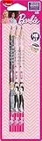 Maped - Bleistift BARBIE HB mit Radiergummikopf - 6 Stück - Holzbleistifte mit Radiergummi - ergonomische Form