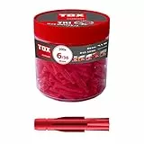 TOX Allzweckdübel Tri 6 x 36 mm in Runddose, Dübel für fast alle Baustoffe, 200 Stück, 010260031