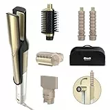 Shark Glam Sleek Straight Waves & Curls Multi-Styler, Gloss Lock Shine Technologie, Silki Air Straightener, Glossi Styler für Smooth Föhnen, Auto Wrap Lockenwickler, Frizzfighter Tool, HD6051SUK