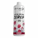 Best Body Nutrition ZEROP Vital Zuckerfreies Getränkekonzentrat Sirup Himbeere Ohne Aspartam 1 L ergibt 80 L Getränk Fitness Drink mit Vitaminen B1 B6 Niacin Kalorienarm Wassersprudler