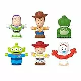 Fisher-Price Little People Spielzeug für Kleinkinder Disney Pixar Toy Story Figurenset, 6 Charaktere für Rollenspiele, Kinder ab 18 Monaten, JLM24