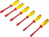 BGS 71095 | VDE-Steckschlüssel-Schraubendreher-Satz | Sechskant | SW 5,5-12 mm | 6-tlg.