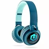 PowerLocus Kinderkopfhörer Bluetooth, Kinder Kopfhörer Over-Ear mit 85db Lautstärkebegrenzung LED-licht Faltbare HD Stereo, Kabellose und Kabel, eingebautes Mikrofon für Handy, Tablet,PC,TV
