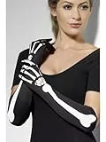 Smiffys Skelett-Handschuhe, Lang Halloween