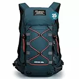 Mountaintop 35L Wanderrucksack Herren Damen Reiserucksack Trekkingrucksack Outdoor Rucksäcke mit Regenhülle für Camping Wandern Radfahren Tagesausflüge, 55x30x18cm