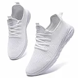 AZSDXS Leicht Turnschuhe Sportschuhe Damen Sneaker Atmungsaktive Hallenschuhe Sommer Schuhe Laufschuhe Outdoor für Fitness Tennis Jogging Bequem Straßenlaufschuhe Weiße 40