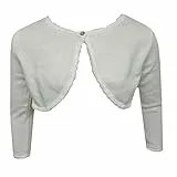 Happy Girls - Festlicher Mädchen Bolero Strick, Natur - 761313, Größe 140