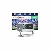 Smart Beamer 4K【Netflix vorinstalliert & Dolby Audio】 VOPLLS 35000L Autofokus & Trapezkorrektur Beamer Heimkino, Full HD 1080P WiFi6 Bluetooth Videoprojektor für Handy/PC, Outdoor & Fußballabend
