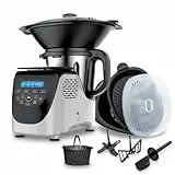 Best Direct® Küchenmaschine mit Kochfunktion Chef-O-Matic® Kitchen Robot, 1000 W, 3,00 l Schüssel, mit Dampfgaraufsatz, digitale Waage