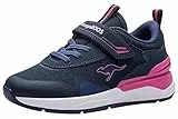 KangaROOS Mädchen Kd-gym Ev Sneaker, Pink Blau, 34 EU