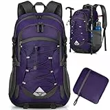 IGOLUMON Wanderrucksack Herren Damen 40L Wasserdichter Rucksack Leicht Faltbarer Reiserucksack Trekkingrucksack mit Reflexstreifen Für Radfahren, Klettern, Bergsteigen und Reisen Sport