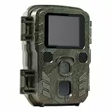 Technaxx Wildkamera mit Bewegungsmelder & Nachtsicht – Full HD 1080p Wildtierkamera mit PIR-Sensor, IR-LEDs für Nachtaufnahmen, 12 MP Fotos, 1,9” TFT Display – Testsieger Nature Wild Cam - TX-117