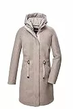 G.I.G.A. DX Damen Fleece Parka/Mantel mit abknöpfbarer Kapuze GW 46 WMN PRK, hellbeige, 44, 41988-000