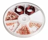 Rayher Starterset Schmuckzubehör, rosé gold, Schmuckherstellung Set, Schmuck Reparatur Set, Schmuck basteln, Starter Kit mit Schmuckdraht, Karabinerverschlüssen, Ringeln, Quetschperlen, 2248516