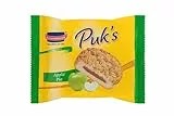 KuchenMeister Puks Apple Pie 100g | saftiger Mürbegebäck, fruchtige Apfelfüllung und knusprige Streusel | süßer Apfel Kuchen Snack