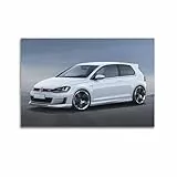 XHHOKA Golf GTI Oettinger Performance-Auto-Poster, deutsche Technik, Automobilkultur, Kunst, dekorative Leinwand, Wand- und Kunstposter, Malerei, 30 x 45 cm