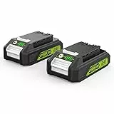Energup 2 Stück 24V 3.5Ah Akku für Greenwork Akku 24V G24B2 G24B4 Kompatibel mit Greenworks 24V Werkzeugen