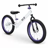 Bixe 16 Zoll Kinder Laufrad ab 5 Jahre - Balance Bike für Kinder von 5 bis 9 Jahren - Lauflernrad ohne Pedale mit Luftreifen - für Jungen und Mädchen - 16 inch Rad