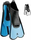 Cressi Light Fins-Kurze Flossen Zum Schnorcheln Schwimmen, Wassertraining, Verfügbar für, blau, 35/36