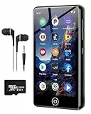 MP3 Player Spotify mit Bluetooth WiFi, AGXOV MP3 Player Android mit 4,02 Zoll Touchscreen, 144GB MP4 Player Kompatibel mit FM-Radio, Amazon Music, Deezer, Pandora und dem Play Store, Schwarz