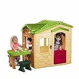 Little Tikes Gartenspielhaus - Gartenspielset - 20 Zubehörteile, Türklingel mit Soundeffekten - Fördert fantasievolles & aktives Spielen - für Alter 18 Monate bis 5 Jahre - Natur
