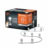 LEDVANCE Smarte LED Gartenleuchte mit WiFi Technologie, Basispaket mit 9 LED Dots für Außen, RGB-Farben änderbar, Kompatibel mit Google und Alexa Voice Control, SMART+ WIFI GARDEN DOT 9P