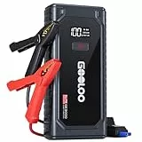 GOOLOO GE3000 Starthilfe Powerbank, 3000A Booster Auto Starthilfe Für 12V(Höchststart von 8,5L Benzin/6,0L Diesel), Mit LED und Anzeige, Jump Starter Inklusive USB-Ladekabel und Starthilfekabel