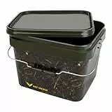 BAT-Tackle Realistic® Bait Bucket – Luftdichter Futtereimer mit Deckel – Bruchfester Angel-Eimer lebensmittelecht – Mit Metall-Tragebügel für Boilies & Pellets (5l)