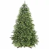SHareconn 100% PE Künstlicher Weihnachtsbaum 165cm - 3051 Spitzen,Naturgetreu, dichte Zweige, Tannenbaum Künstlich mit Holzständer,schneller Aufbau, wiederverwendbar