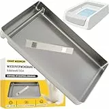 ChatMignon® Wiederverwendbare Katzentoilette aus Edelstahl 304, kompatibel mit Pet-Safe Scoop-Free, extrem langlebig, geruchs- & fleckenresistent, umweltfreundlich, abgerundete Ecken