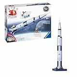 Ravensburger 3D Puzzle 11545 - Apollo Saturn V Rakete - zum Zusammenbauen und Erkunden - Für alle Weltraum Fans ab 8 Jahren