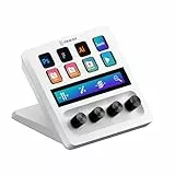 Elgato Stream Deck + White, Audiomixer, Live-Produktion und Studio-Controller für Content Creators, Streaming, Gaming, mit anpassbarer Touch-Leiste, Drehreglern und LCD-Tasten, für Mac und PC