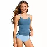 Badeanzug Zweiteilig, Tankini Mädchen Gr.120-170, Schwimmanzug Mädchen, Badeanzug Kinder, Bademode Kinder – komfortabel, elastisch, UV-Schutz, Quick-Dry, ideal für Strand Urlaub.